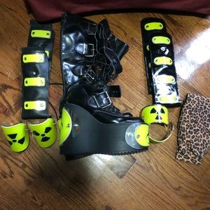 Transmuters, 90s Vintage, Club Kid Boots, Sz 6